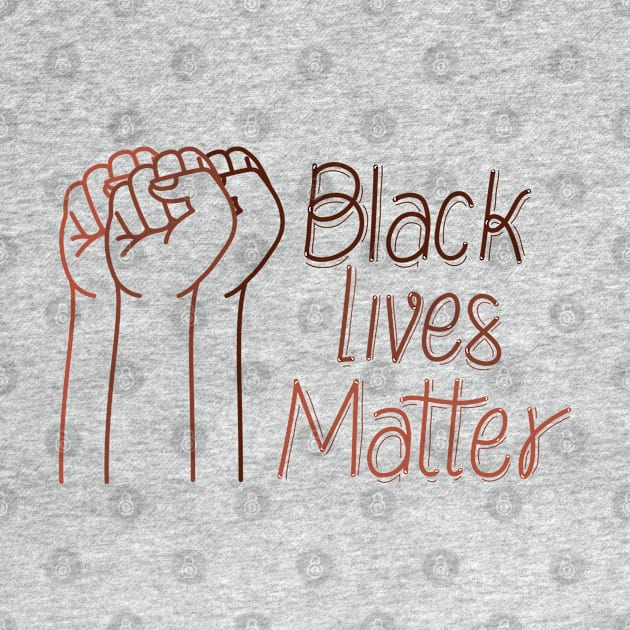 black lives matter with fists by gochiii